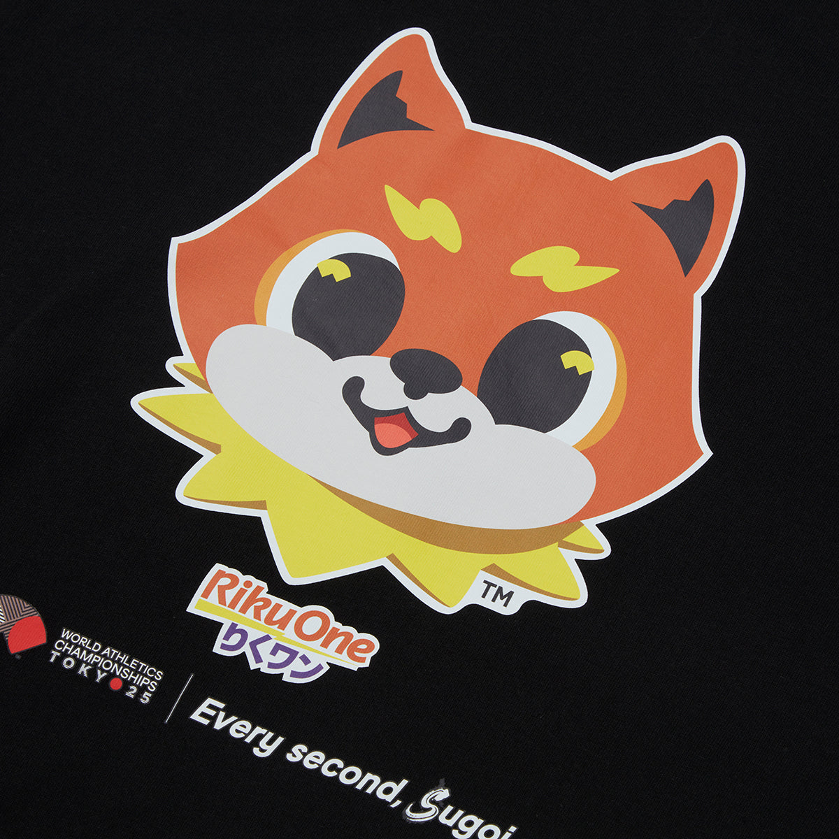 WCH TOKYO 25 Tシャツ マスコット 02 ブラック