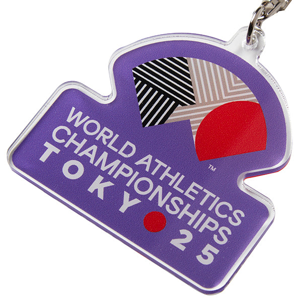 WCH TOKYO 25 アクリルキーホルダー ロゴ 01 江戸紫