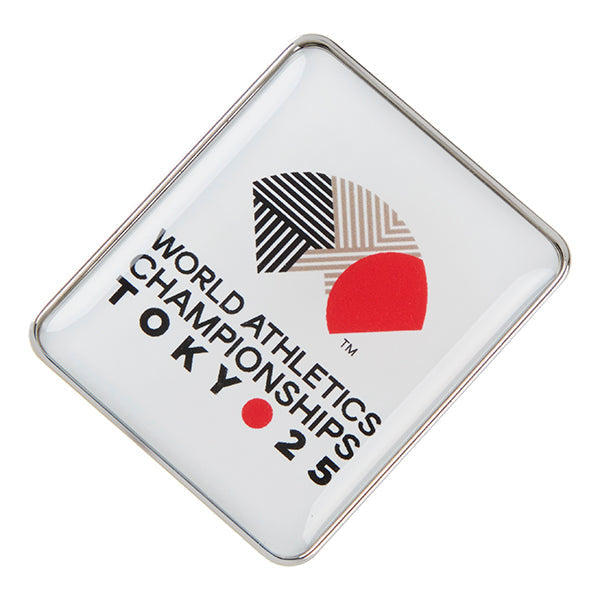 WCH TOKYO 25 ピンバッジ ロゴ 01 白