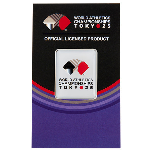 WCH TOKYO 25 ピンバッジ ロゴ 01 白