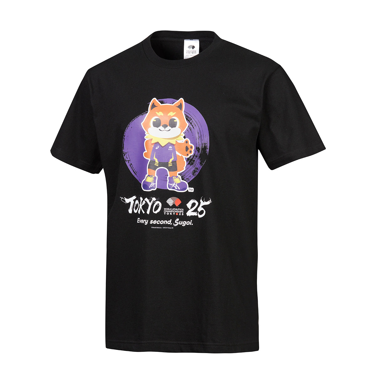 WCH TOKYO 25 Tシャツ マスコット 01 ブラック