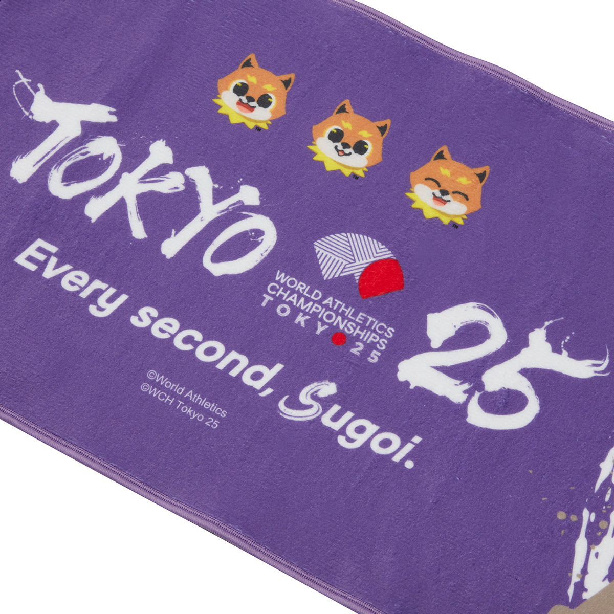 WCH TOKYO 25 フェイスタオル マスコット 01