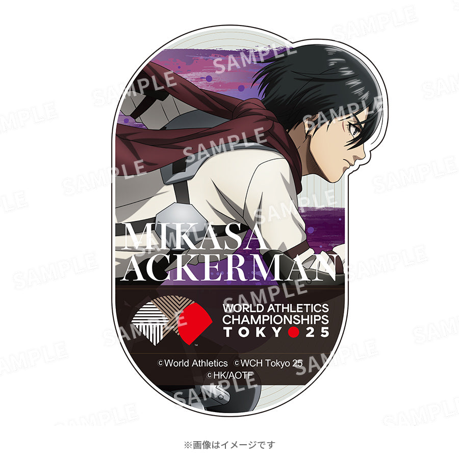 WCH TOKYO 25 ステッカー(進撃の巨人 ミカサ)