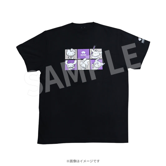 WCH TOKYO 25 集合Tシャツ ブラック（サンリオキャラクターズ）