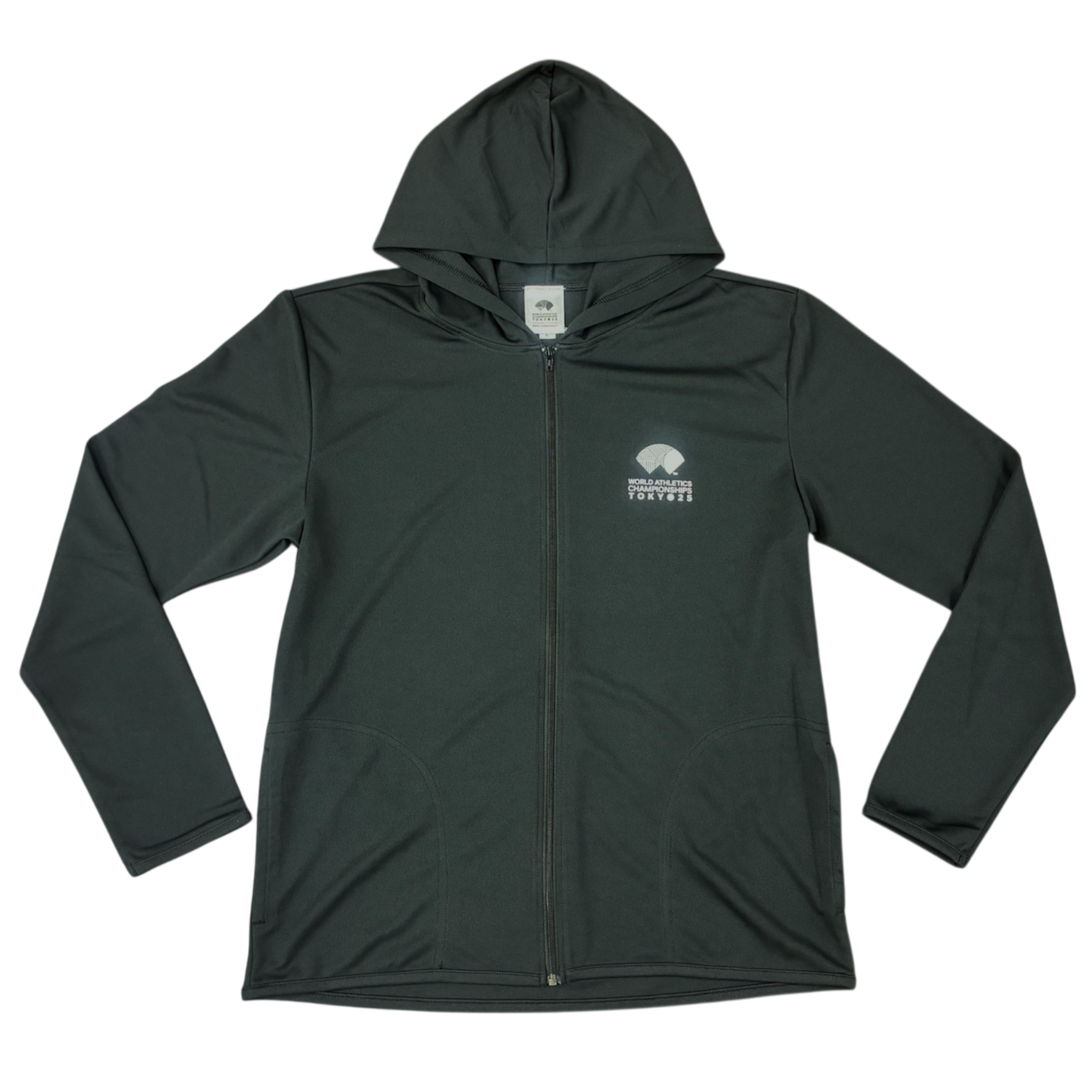 東京2025世界陸上 ドライジップパーカー　L 番号 25インチ ブラック ジップパーカー WCH TOKYO 25ドライジップ