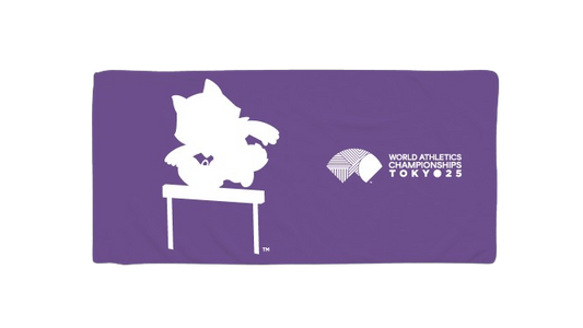 WCH TOKYO 25 フェイスタオル マスコットシルエット AD 紫