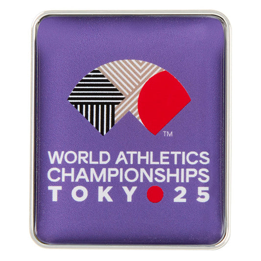 WCH TOKYO 25 ピンバッジ  ロゴ 01 江戸紫