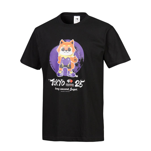 WCH TOKYO 25 Tシャツ マスコット 01 ブラック