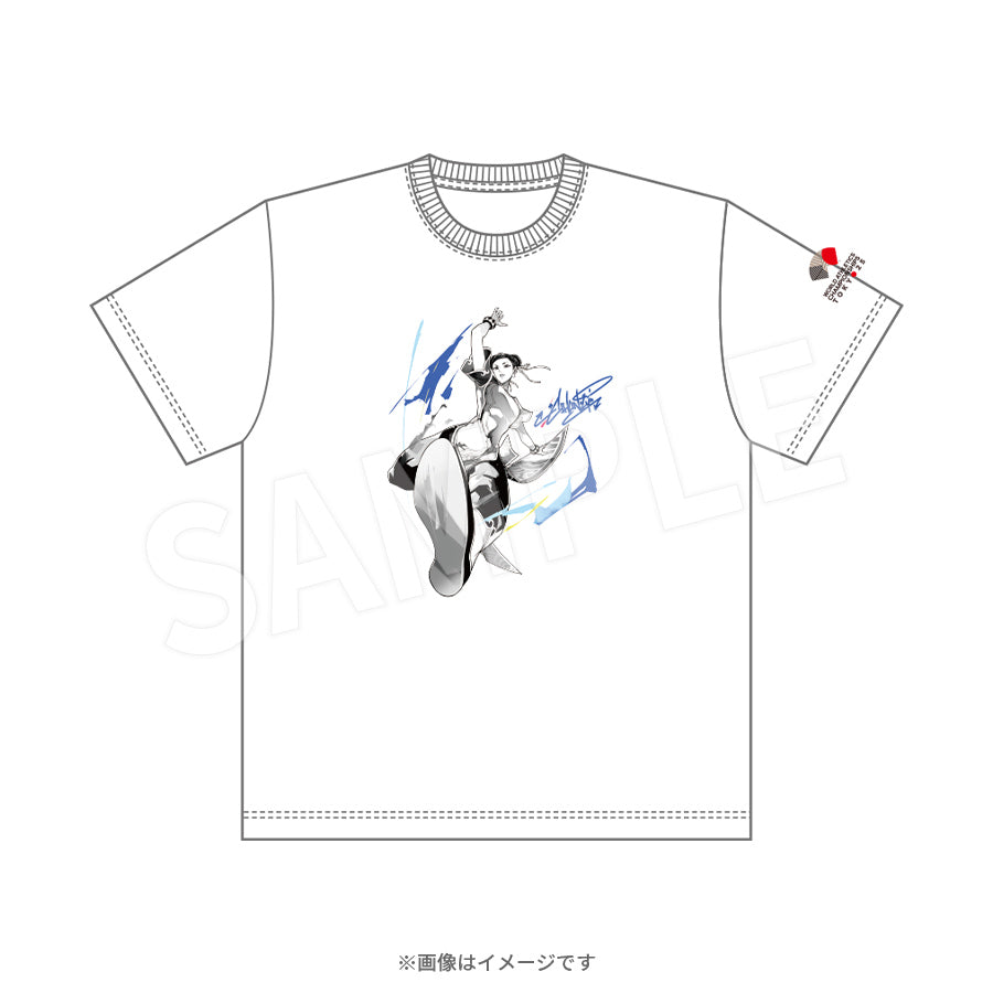 WCH TOKYO 25 Tシャツ ホワイト（ストリートファイター６　春麗）